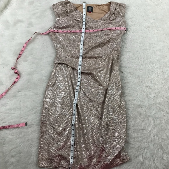 Vince camuto draped neck dress sz M - Picture 5 of 8